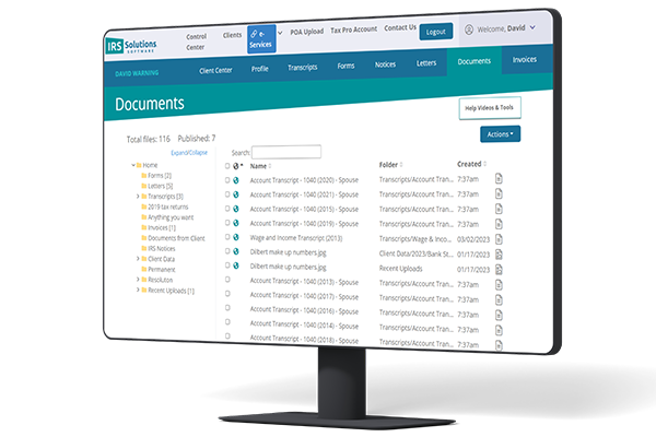 tax resolution management software crm