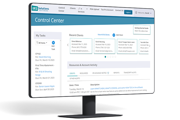 tax resolution management software data security